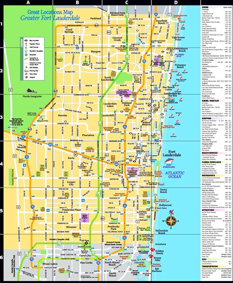 Map of Fort Lauderdale Florida